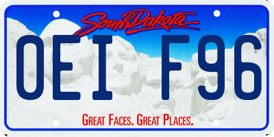 SD license plate 0EIF96
