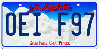 SD license plate 0EIF97