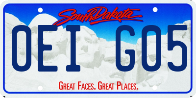 SD license plate 0EIG05