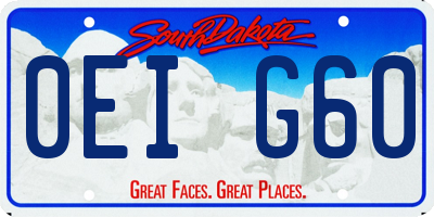 SD license plate 0EIG60