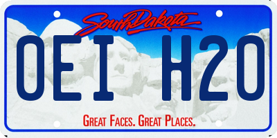 SD license plate 0EIH20