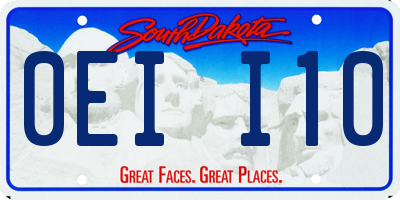 SD license plate 0EII10