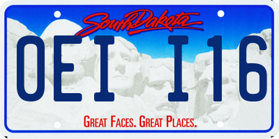 SD license plate 0EII16