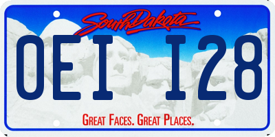 SD license plate 0EII28