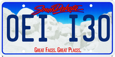 SD license plate 0EII30