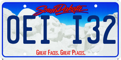 SD license plate 0EII32