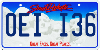 SD license plate 0EII36