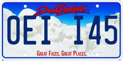 SD license plate 0EII45