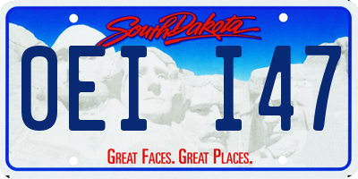 SD license plate 0EII47