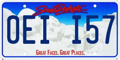 SD license plate 0EII57