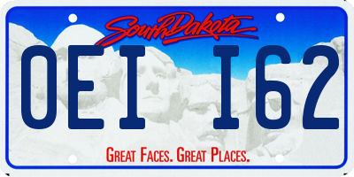 SD license plate 0EII62