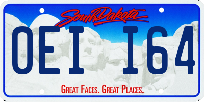 SD license plate 0EII64