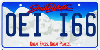 SD license plate 0EII66