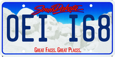 SD license plate 0EII68
