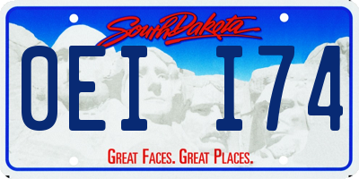 SD license plate 0EII74