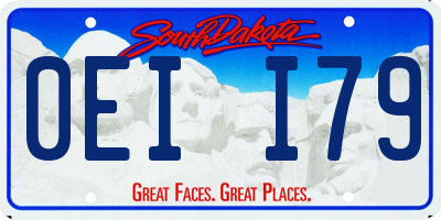 SD license plate 0EII79