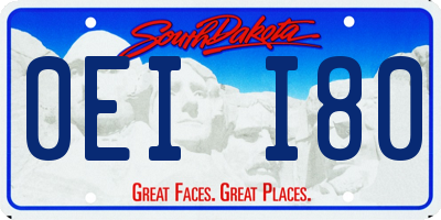 SD license plate 0EII80