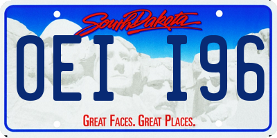 SD license plate 0EII96