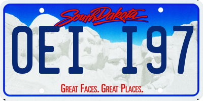 SD license plate 0EII97