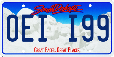 SD license plate 0EII99