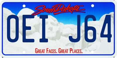 SD license plate 0EIJ64