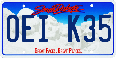 SD license plate 0EIK35