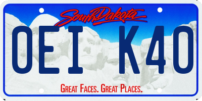 SD license plate 0EIK40