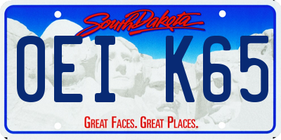 SD license plate 0EIK65