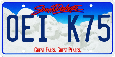 SD license plate 0EIK75