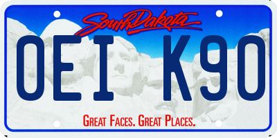 SD license plate 0EIK90