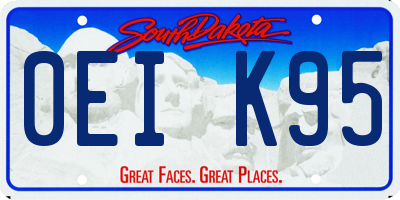 SD license plate 0EIK95