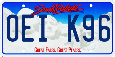 SD license plate 0EIK96