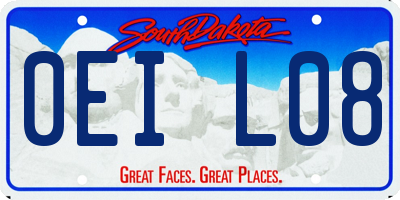 SD license plate 0EIL08