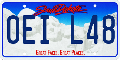 SD license plate 0EIL48