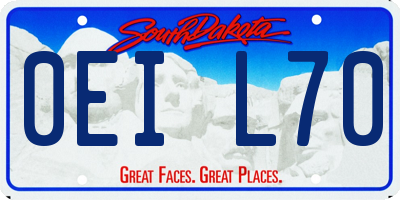 SD license plate 0EIL70