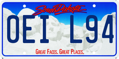 SD license plate 0EIL94