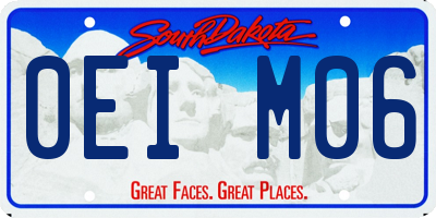 SD license plate 0EIM06
