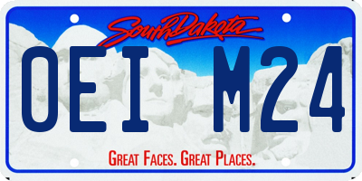 SD license plate 0EIM24