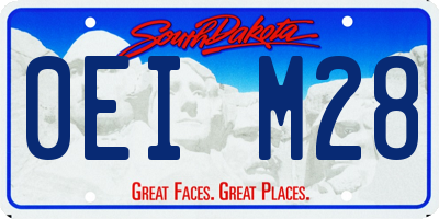 SD license plate 0EIM28