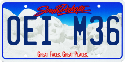 SD license plate 0EIM36
