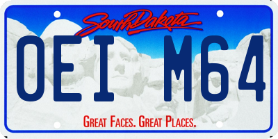 SD license plate 0EIM64