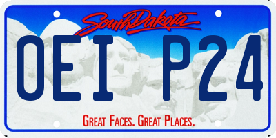 SD license plate 0EIP24