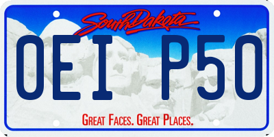 SD license plate 0EIP50