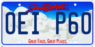SD license plate 0EIP60