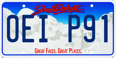 SD license plate 0EIP91
