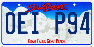 SD license plate 0EIP94