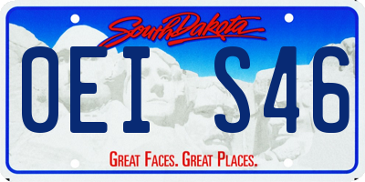 SD license plate 0EIS46