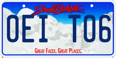 SD license plate 0EIT06