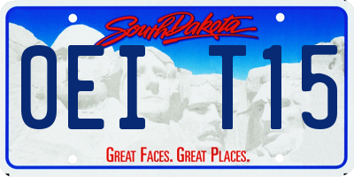 SD license plate 0EIT15