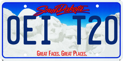 SD license plate 0EIT20